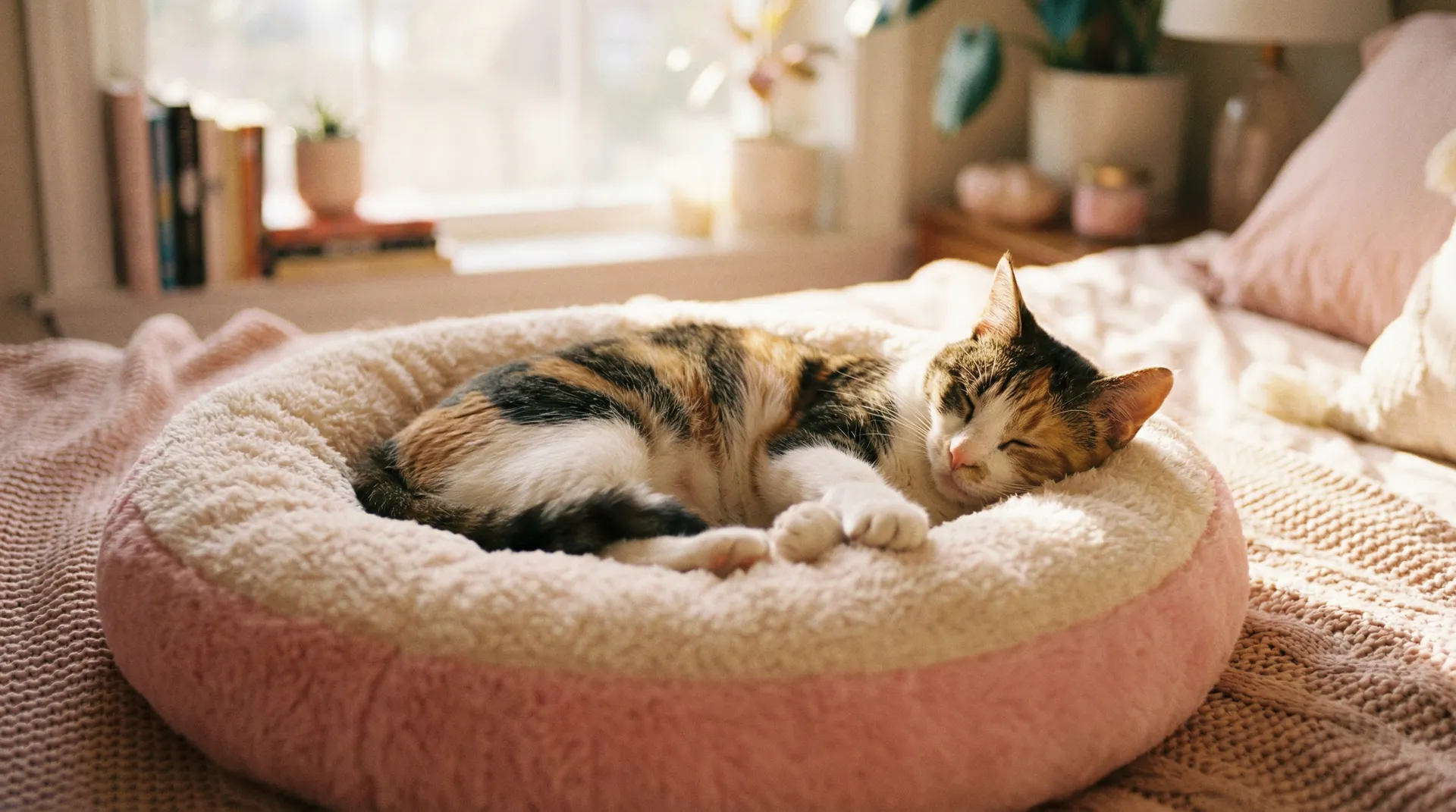 三花猫安静入睡 - 艳门照